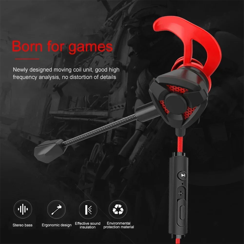 Wired Earphone Mic - ヘッドセットゲーマーヘッドフォン有線イヤホンゲーミングイヤフォンマイク付き Pubg PS4 CSGO Casque 電話タブレットラップトップユニバーサルゲーム
