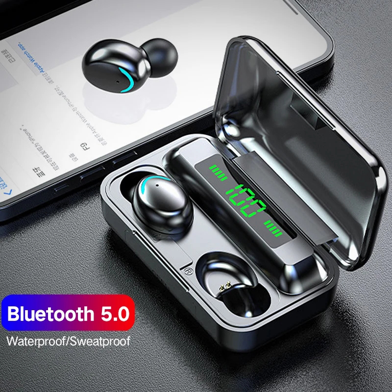 Bluetooth Headset On Ear - F9 ワイヤレスヘッドフォン TWS Bluetooth 5.0 ヘッドセットノイズキャンセリング