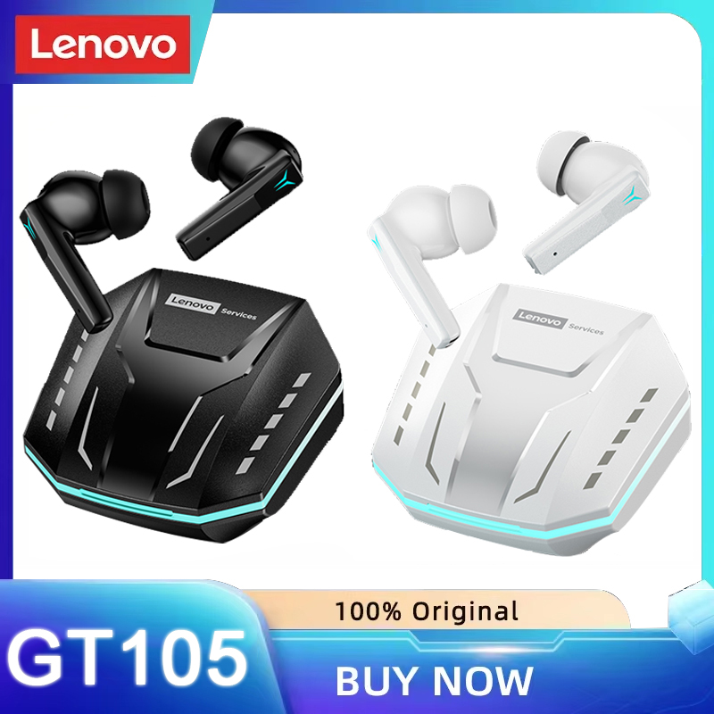 Gaming Headset Rgb - Lenovo GT105 ゲーミングワイヤレスイヤホン Bluetooth6.0 ステレオサウンド ENC