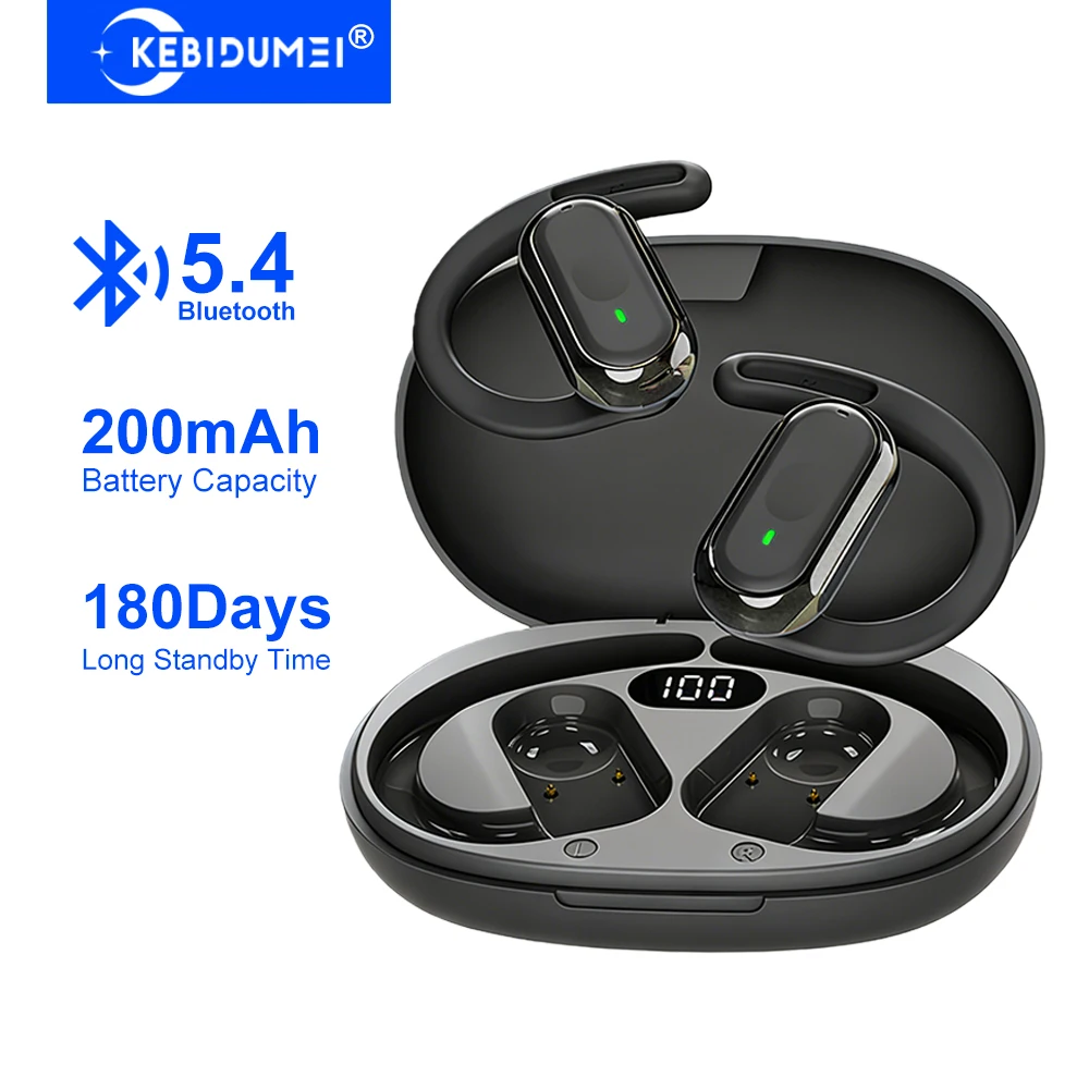 Sports Earphone Hook - KEBIDUMEI オープンイヤー Bluetooth 5.4 イヤホン イヤーフック