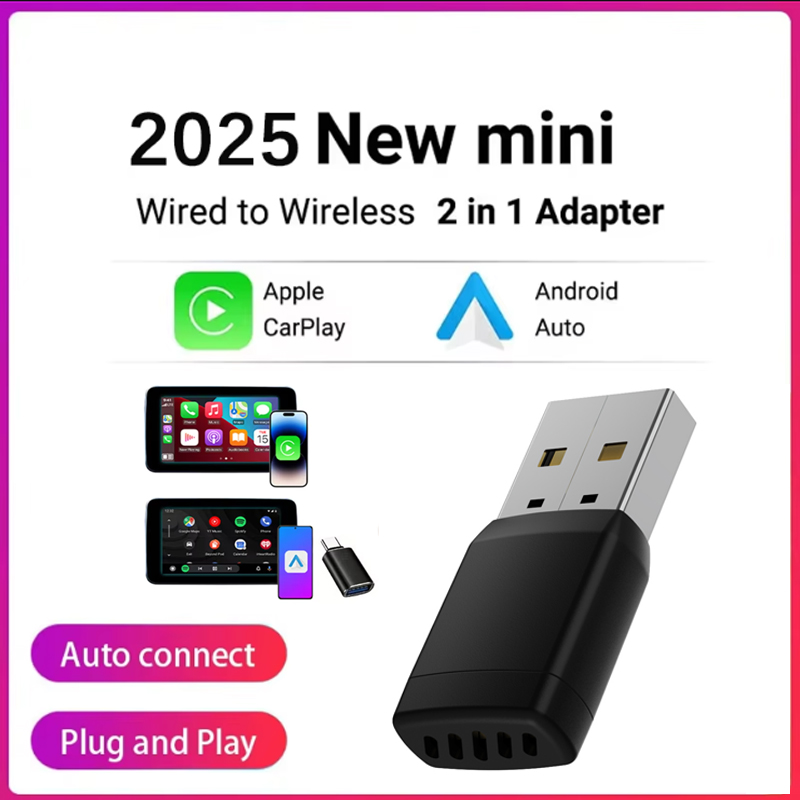 Bluetooth Adapter Receiver - ワイヤレスアダプター スマートワイヤレスCarPlay Android Auto USBドングル WiFi