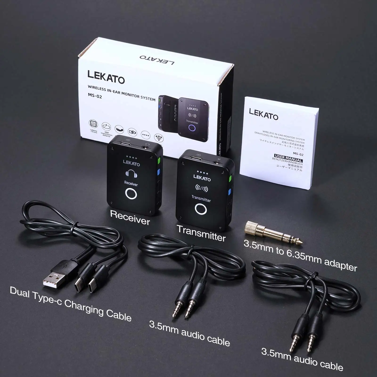 In Ear Monitor Iem - Lekato MS-02 ワイヤレス IEM システム -