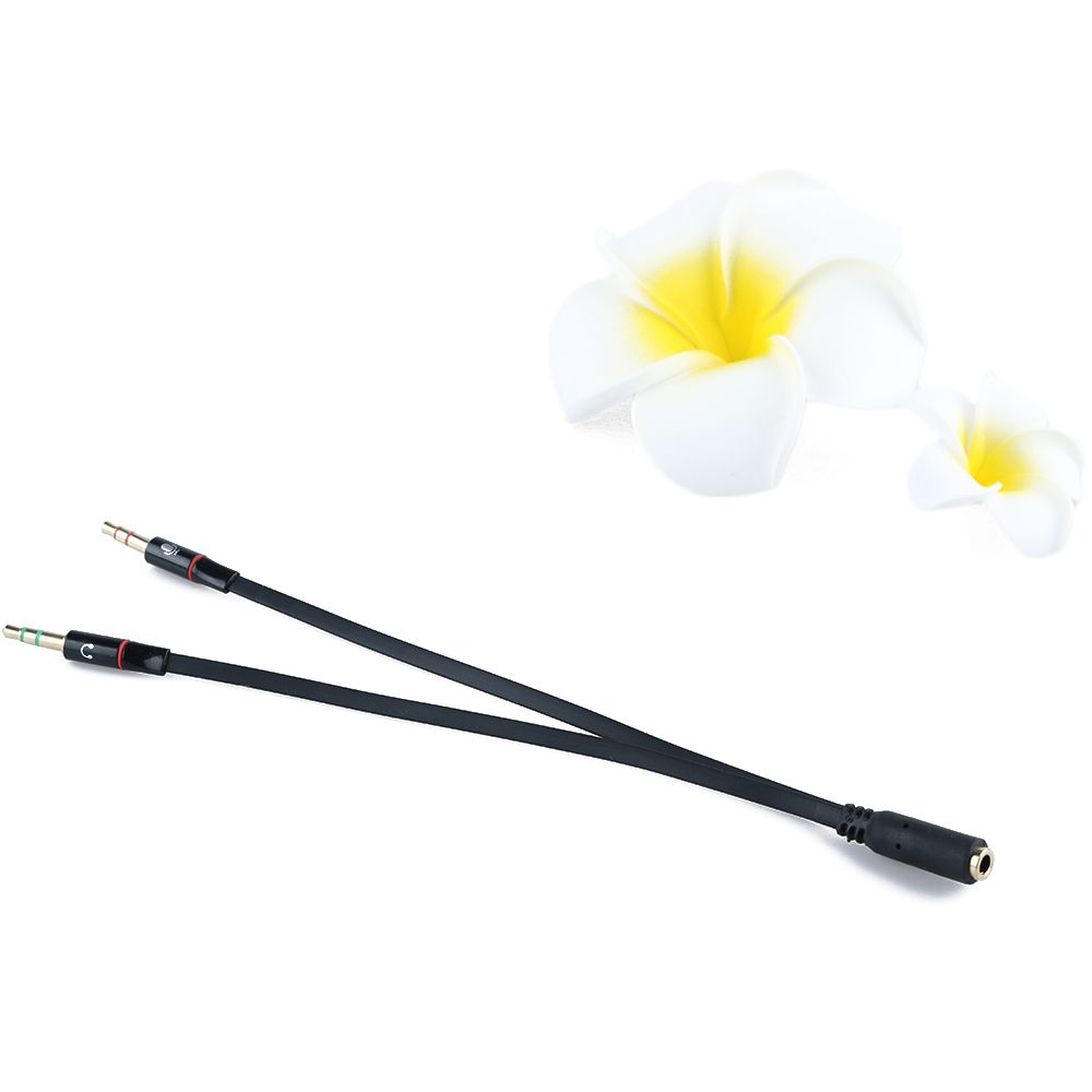 Earphone Splitter Jack - ジャック 1 メス - 2 オス耐久性のあるプロフェッショナル便利なイヤホンマイクスプリッターオーディオケーブルヘッドフォンイヤホンアダプターコード