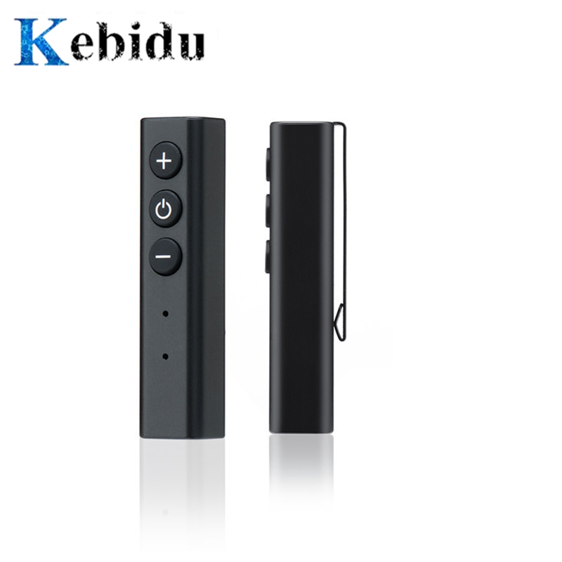 Bluetooth Headset On Ear - Kebidu ペンクリップ Bluetooth 4.0 レシーバーヘッドフォンアダプタースマートフォン用ハンズフリーワイヤレス音楽アダプター有線ヘッドセット用