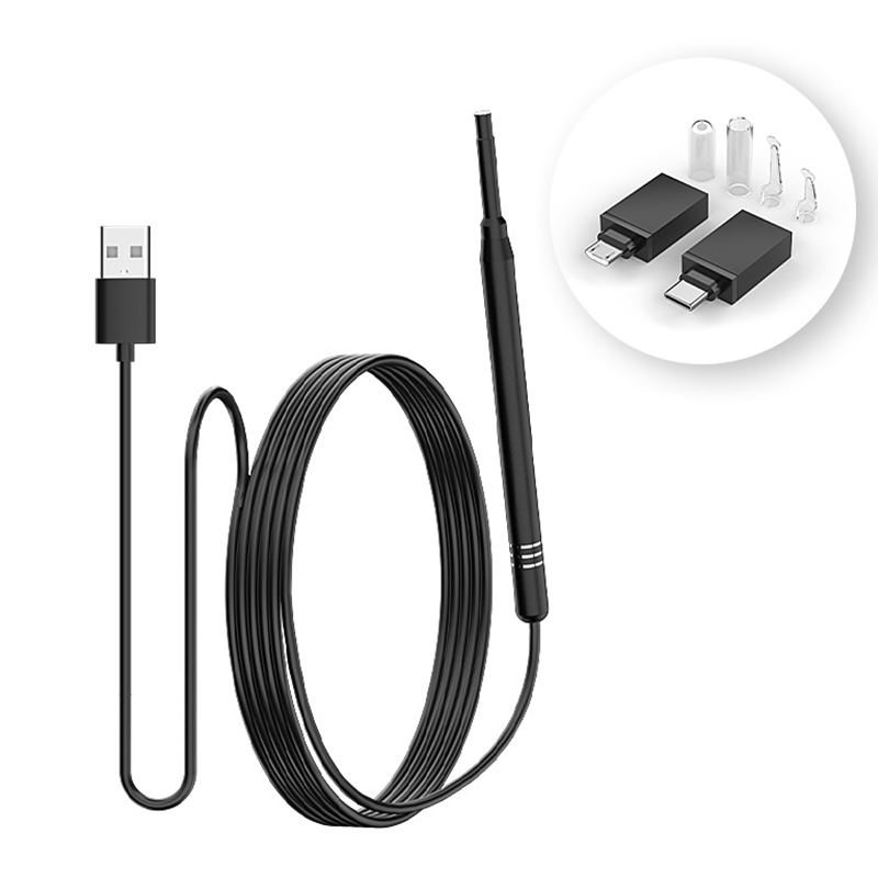 Usb C Earphone - 耳掃除内視鏡カメラ 3in1 マイクロ USB タイプ C