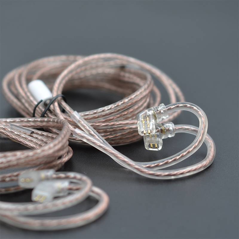 Wired Earphone Mic - オリジナルKZイヤホンケーブル 無酸素銅線 マイクオプション付き 3.5MMプラグ 2PIN