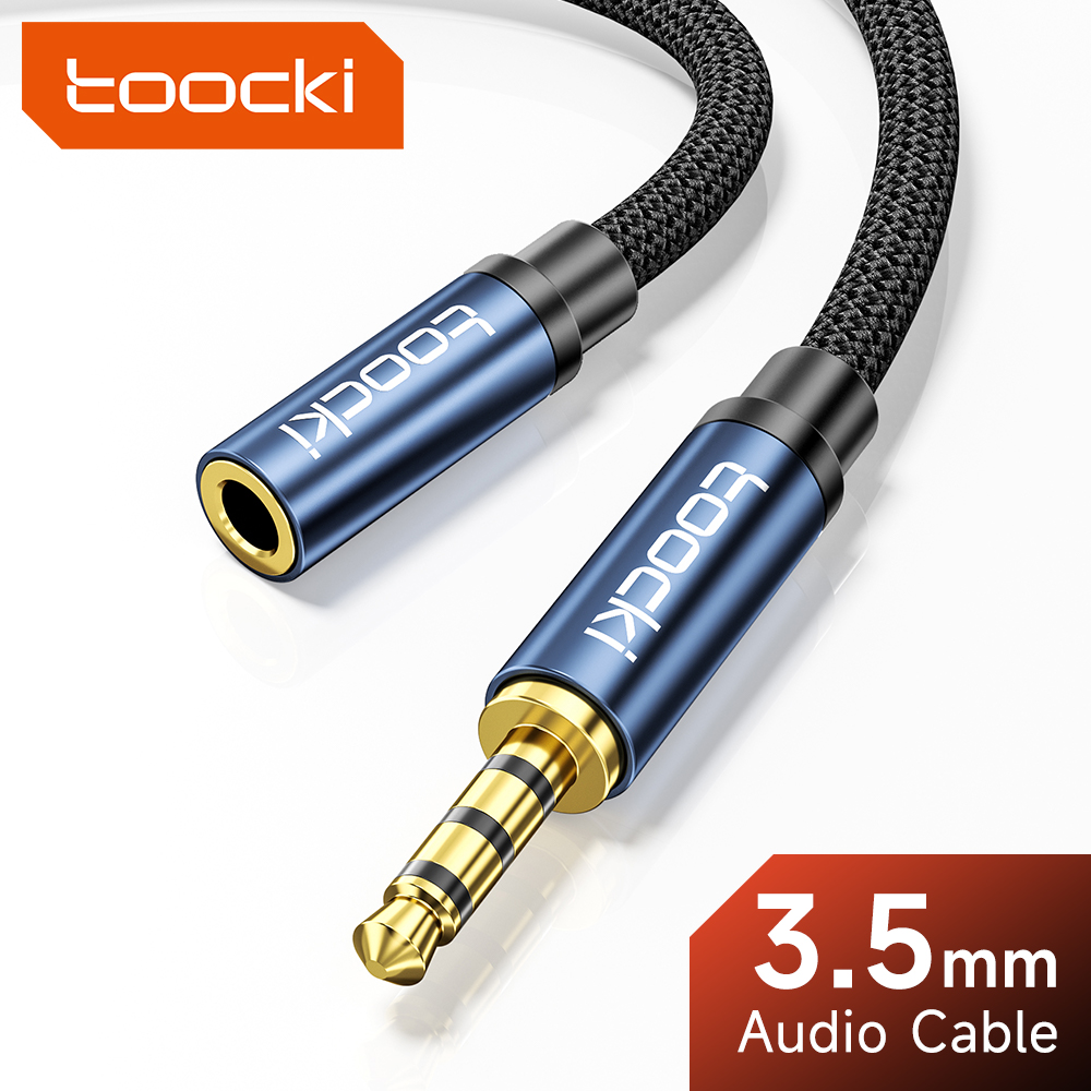Cable Extension 3.5 - Toocki-ヘッドフォンマイク用の3.5mmジャック,携帯電話用のマイク拡張コード,mp3/mp4,拡張ケーブル