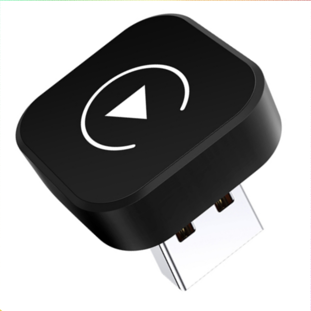 Bluetooth Adapter Receiver - 2in1有線CarPlayをワイヤレス化するアダプター、純正カーステレオ用、USBドングル付きスマートミニボックス、プラグアンドプレイ、Bluetooth対応