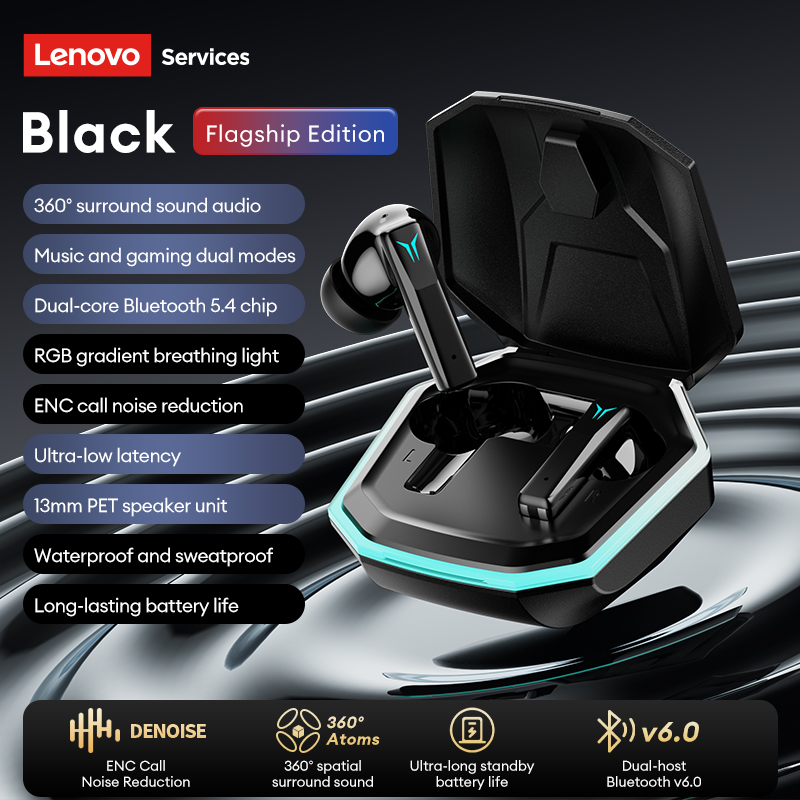 Lenovo GT105 ゲーミングワイヤレスイヤホン Bl - Gaming Headset Rgb のレビューと価格