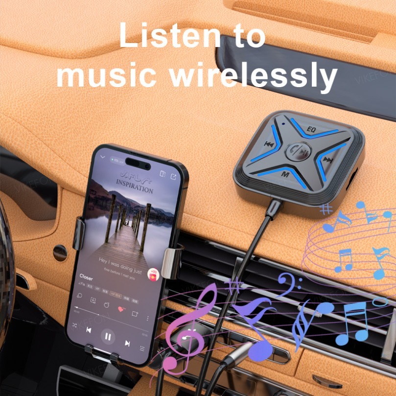 ユニバーサルBluetooth 5.3カーアダプター 3.5 - Bluetooth Adapter Receiver のレビューと価格
