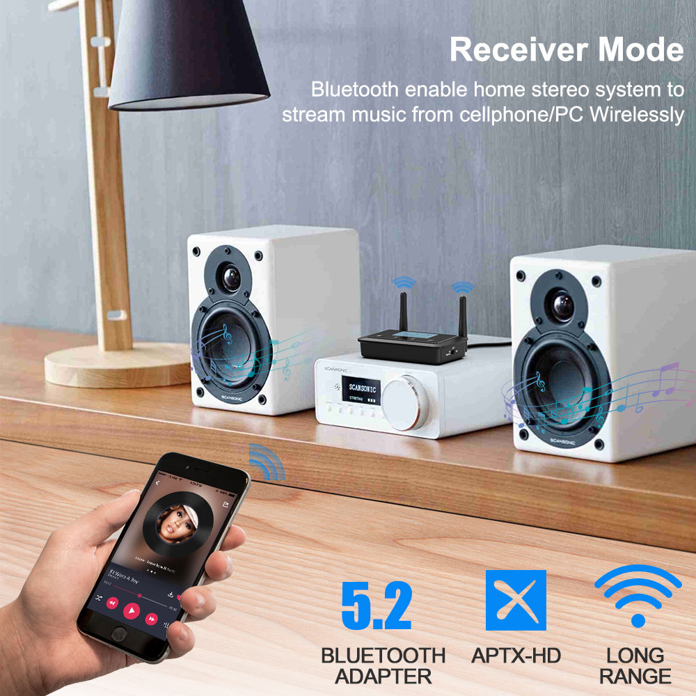 1Mii B03+ ホームシアター 長距離低遅延Blueto - Bluetooth Adapter Receiver のレビューと価格