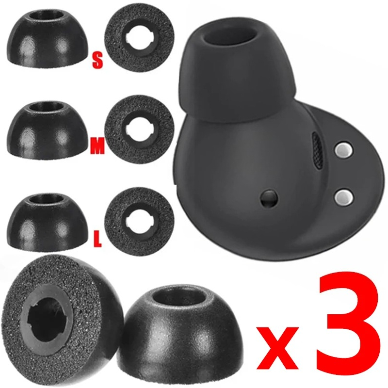サムスンギャラクシー芽プロ落下防止イヤーチップ耳栓ソフトシリ - Silicone Ear Tip Replacement のレビューと価格