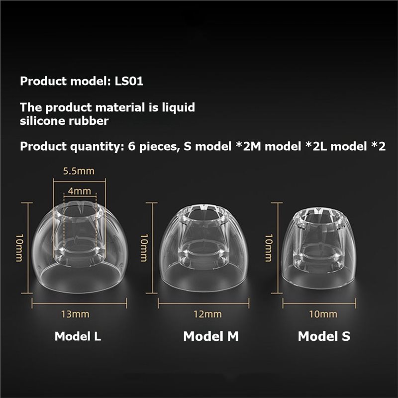 A23F-シリコン製イヤーチップ（KZ LS01用）、高弾性 - Silicone Ear Tip Replacement のレビューと価格