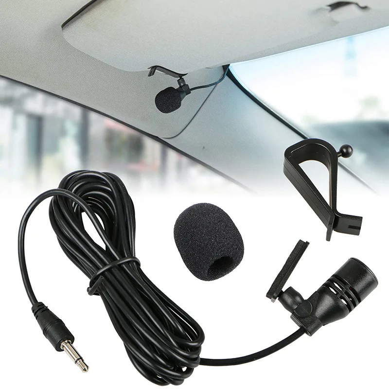 車のマイクオーディオナビゲーション有線クリップ外部ワイヤー自 - Audiophile Headphone Wired のレビューと価格