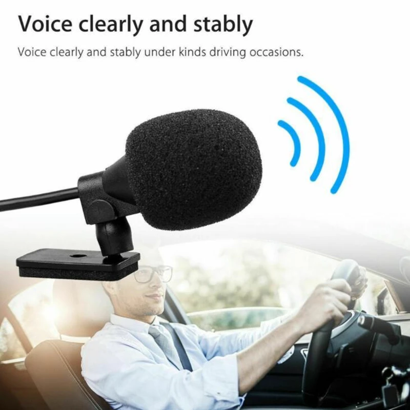 車のマイクオーディオナビゲーション有線クリップ外部ワイヤー自 - Audiophile Headphone Wired のレビューと価格