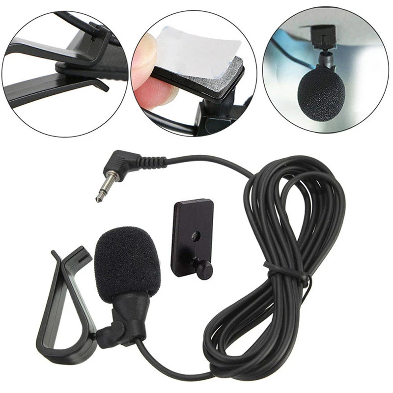 車のマイクオーディオナビゲーション有線クリップ外部ワイヤー自 - Audiophile Headphone Wired のレビューと価格