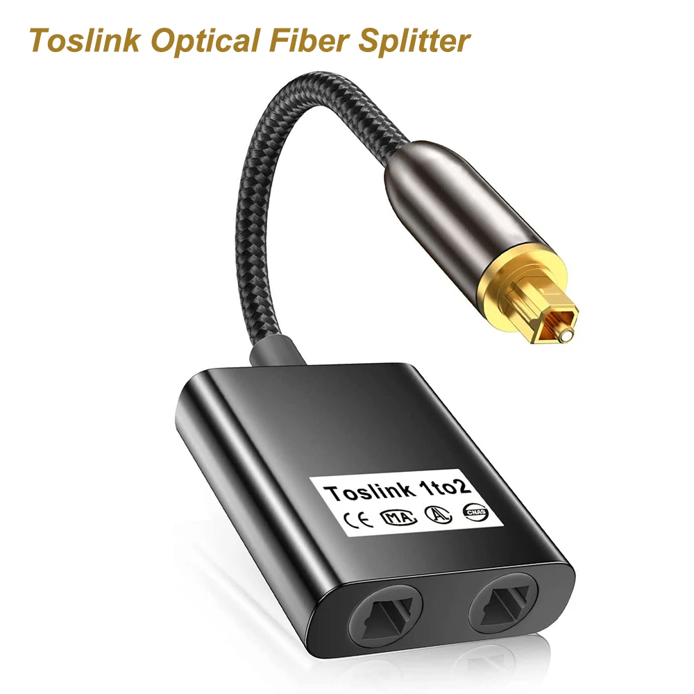 Tosink-光ケーブル用のスプリッター,1つのオス入力から - Audio Splitter Y のレビューと価格