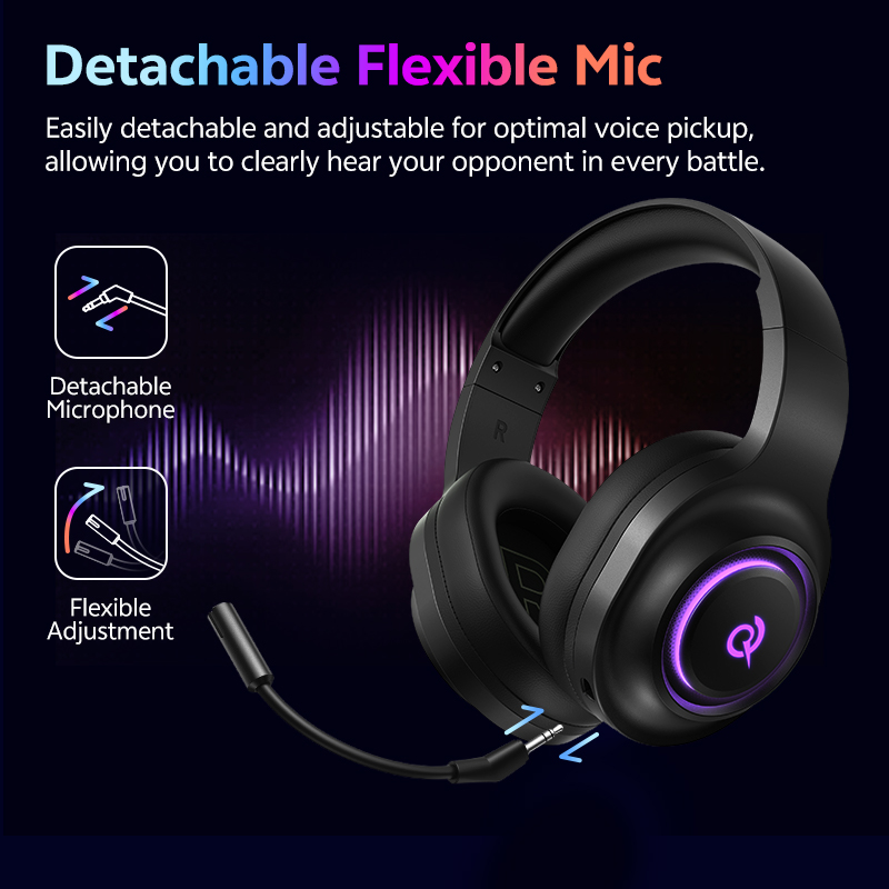 QCY Heroad V200 ゲーミングヘッドセット マイ - Gaming Headset Rgb のレビューと価格