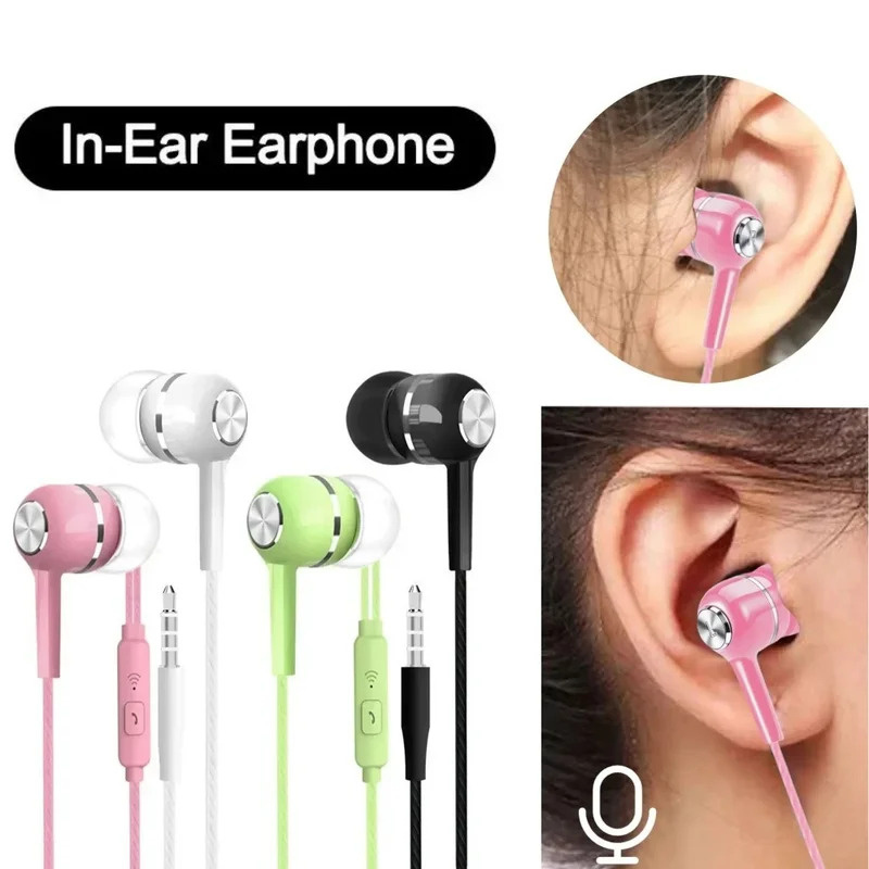 1/2/3/4 個 3.5 ミリメートル有線イヤホンインイヤ - Wired Earphone Mic のレビューと価格