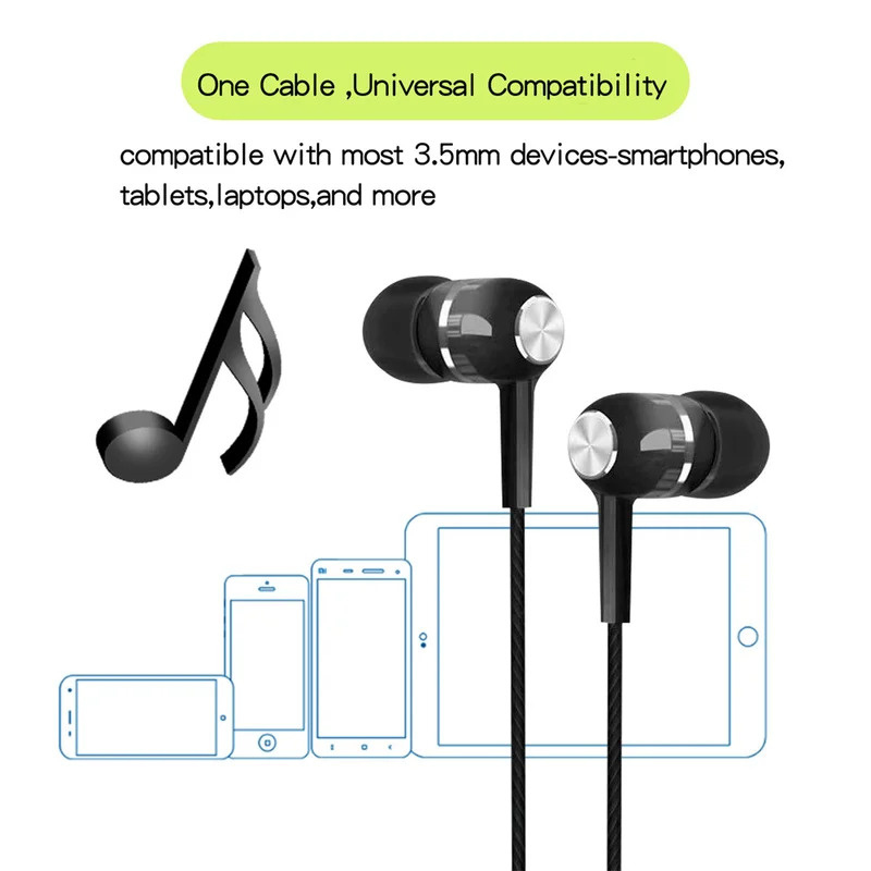 1/2/3/4 個 3.5 ミリメートル有線イヤホンインイヤ - Wired Earphone Mic のレビューと価格