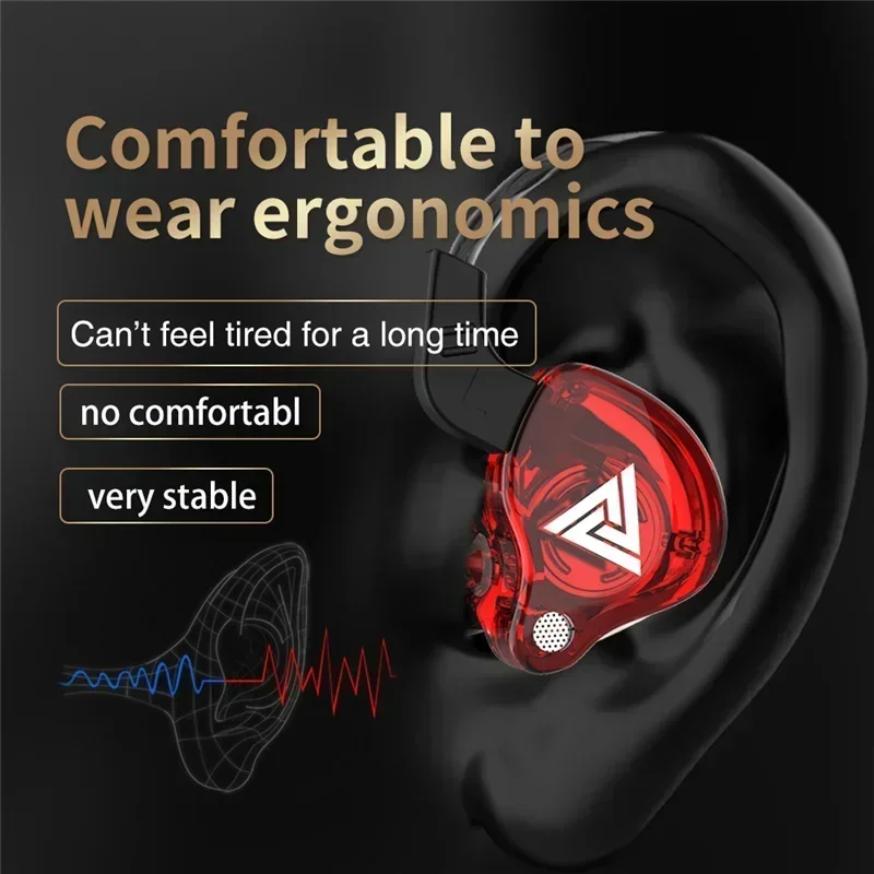 新しい QKZ AK6 銅ドライバー HiFi 有線イヤホン - Wired Earphone Mic のレビューと価格