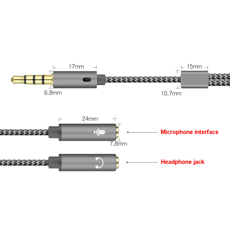 イヤホン用Yジャックオーディオスプリッター、オスからメス2個 - Earphone Splitter Jack のレビューと価格