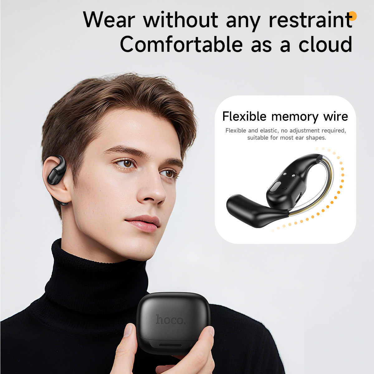 HOCO オープンイヤー ワイヤレス Bluetooth 5 - Sports Earphone Hook のレビューと価格