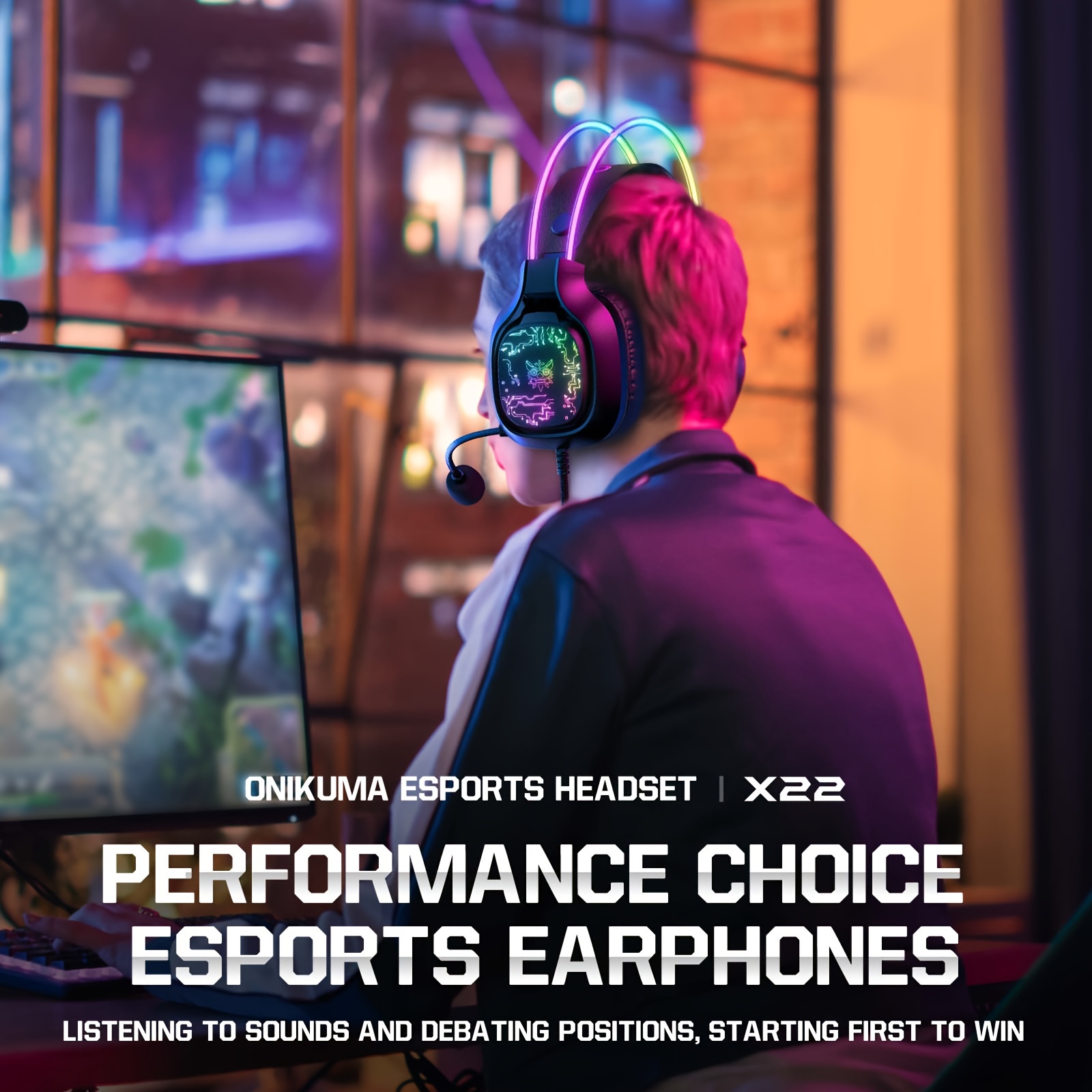 ノイズキャンセリングマイク付きONIKUMA-X22ゲーミン - Gaming Headset Rgb のレビューと価格