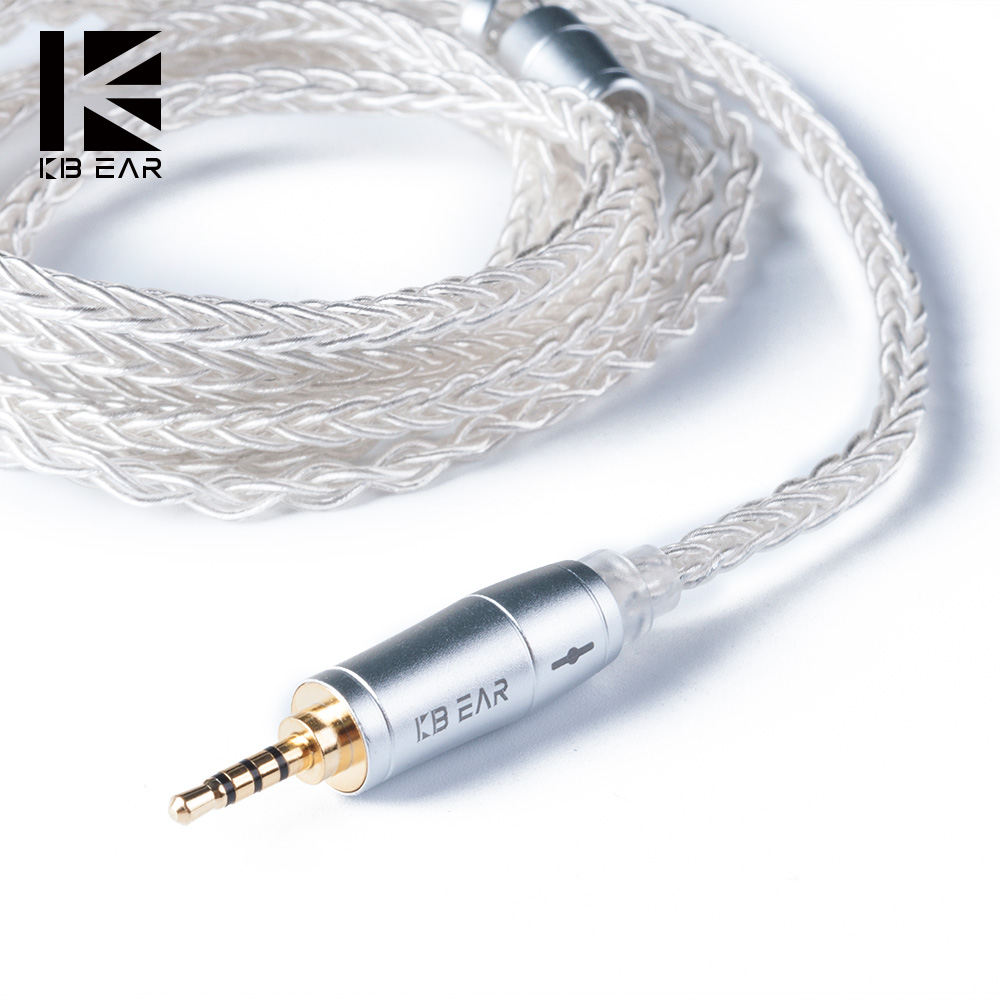 KBEAR 8 コアアップグレードシルバー有線イヤホンケーブ - In Ear Monitor Iem のレビューと価格