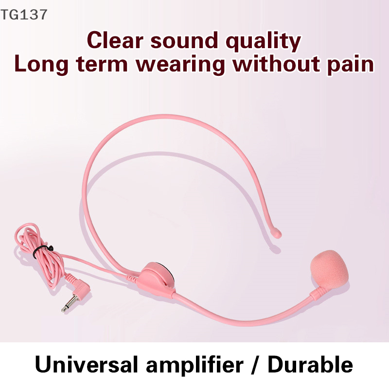1 個 3.5 ミリメートルピンクヘッドウォーン有線マイクヘ - Wired Earphone Mic のレビューと価格