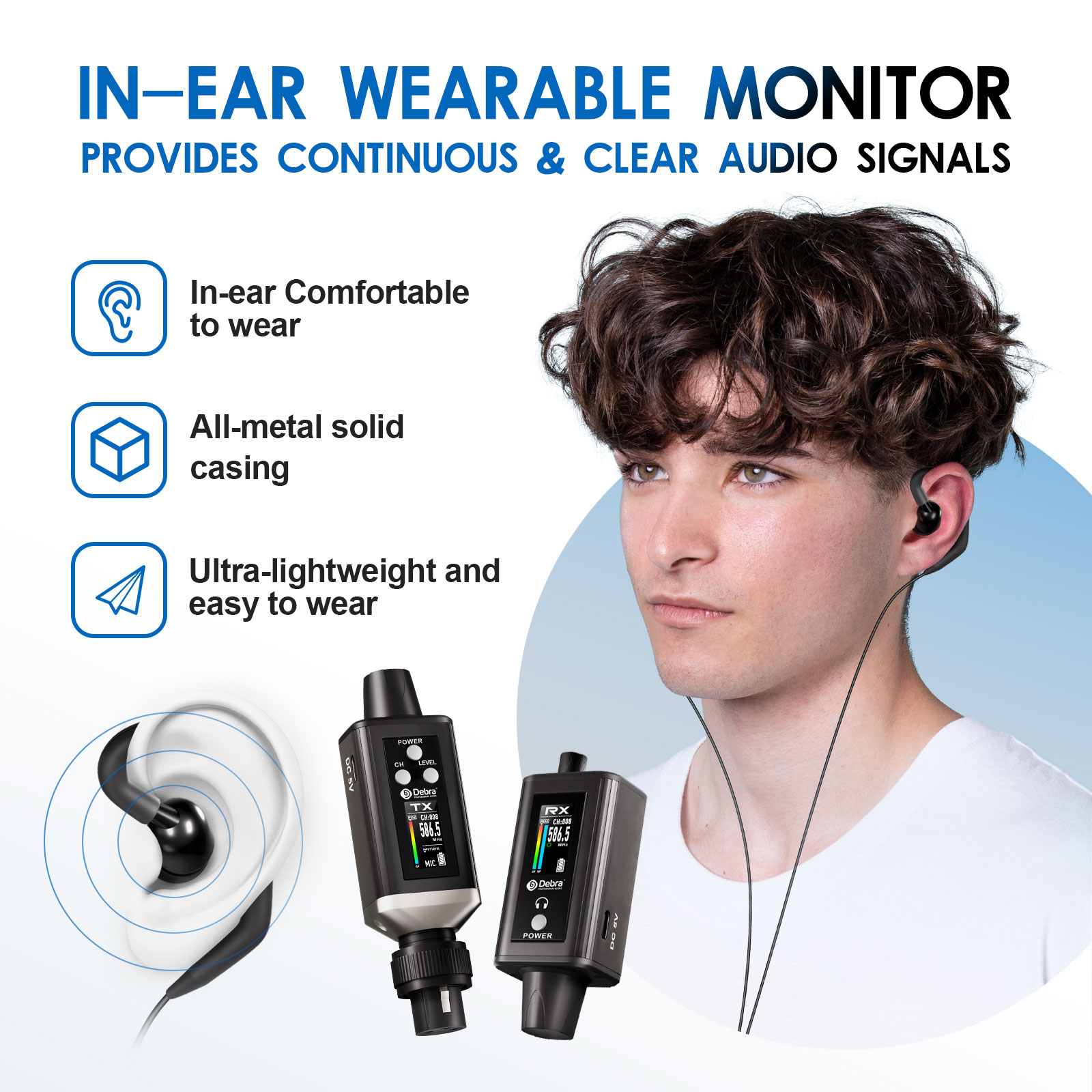デブラオーディオ UHFステレオIEM EMX-1 ワイヤレ - In Ear Monitor Iem のレビューと価格