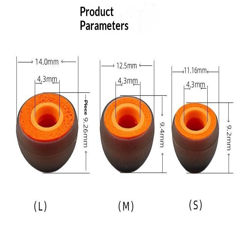 ❤️   2 個の低反発イヤホンシリコンケースインイヤーカバ - Earphone Foam Tip のレビューと価格