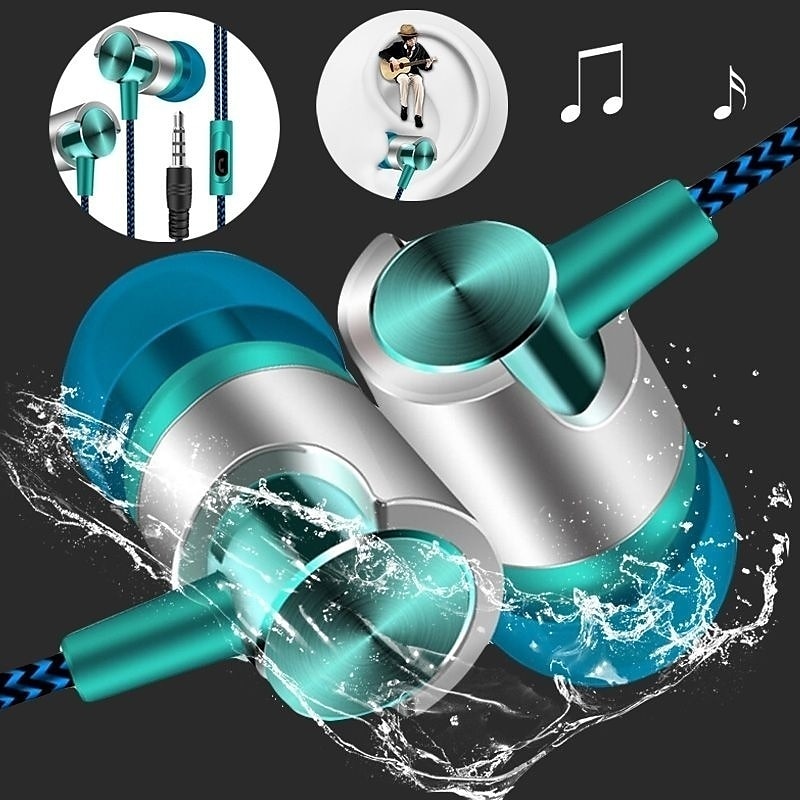 9D ステレオ有線ヘッドフォン低音マイク付きイヤホンインイヤ - Audiophile Headphone Wired のレビューと価格