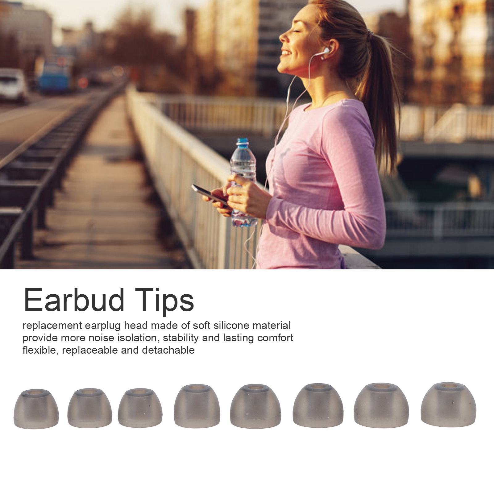 シリコン製イヤーチップ交換用ノイズリダクション快適イヤーチッ - Silicone Ear Tip Replacement のレビューと価格