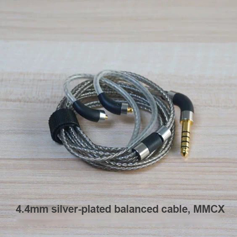 MMCX銀メッキヘッドフォンアップグレードケーブル、HiFi - Audiophile Headphone Wired のレビューと価格