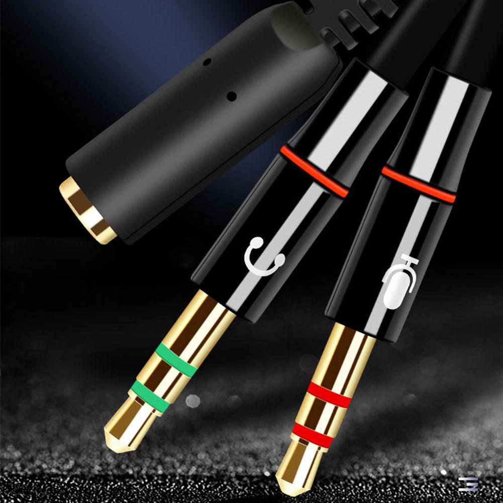 ヘッドフォンマイクオーディオコンバータスプリッターコンピュー - Audio Splitter Y のレビューと価格