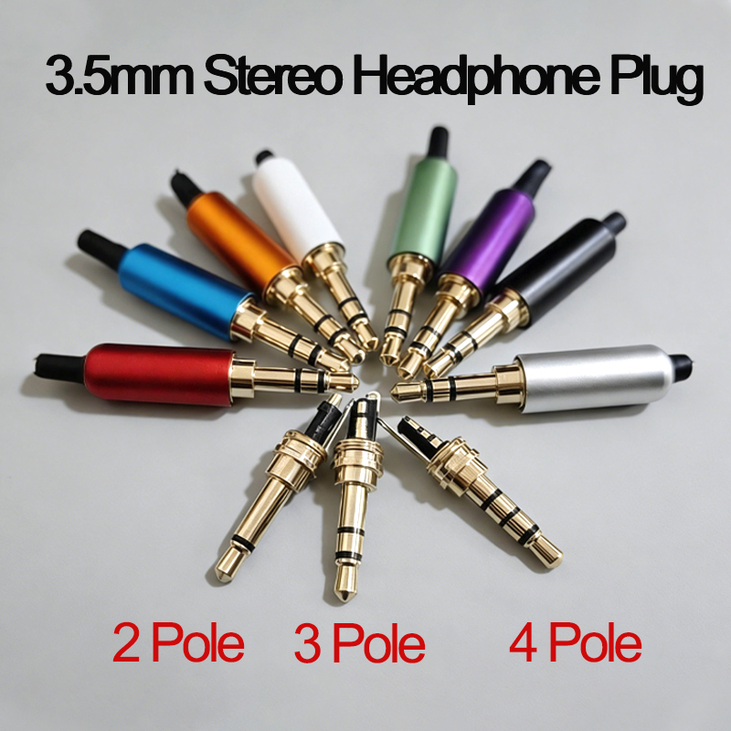 1PC 3.5 ミリメートルオーディオコネクタ 2/3/4  - Audiophile Headphone Wired のレビューと価格