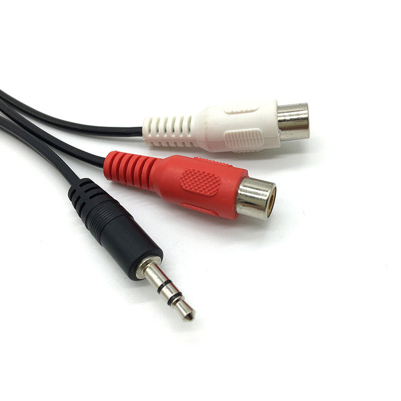 アダプターケーブルオス-2rca 2av,ステレオオーディオ - Earphone Splitter Jack のレビューと価格