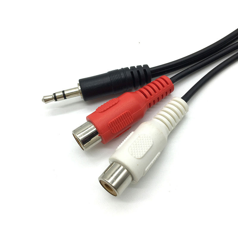 アダプターケーブルオス-2rca 2av,ステレオオーディオ - Earphone Splitter Jack のレビューと価格