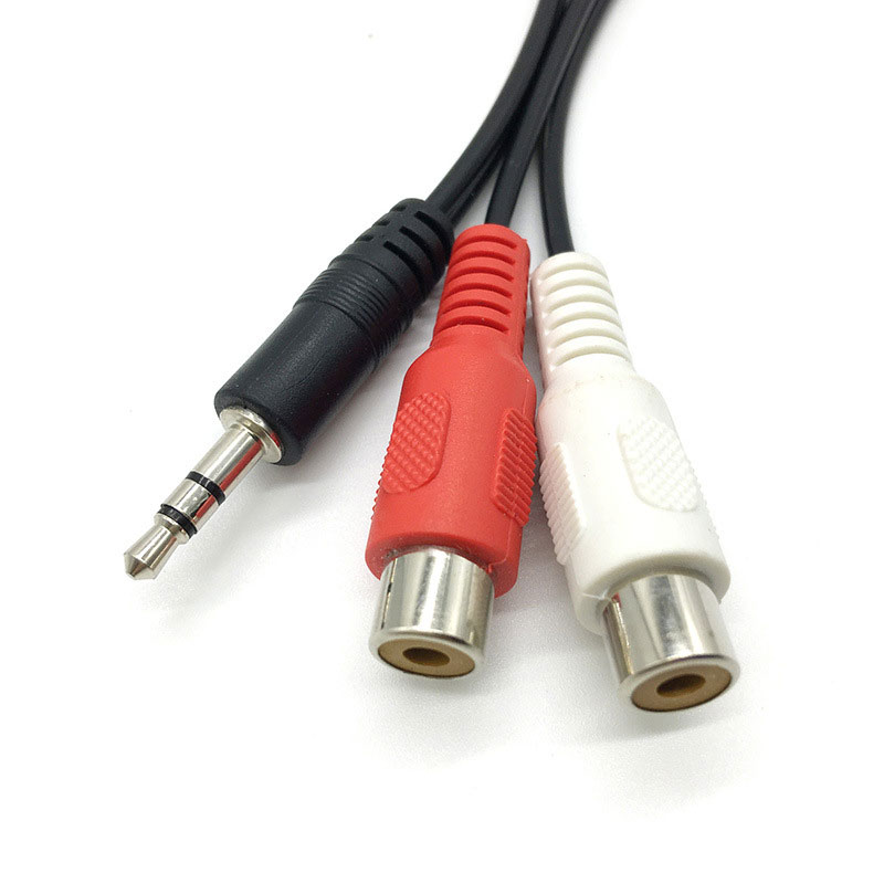 アダプターケーブルオス-2rca 2av,ステレオオーディオ - Earphone Splitter Jack のレビューと価格