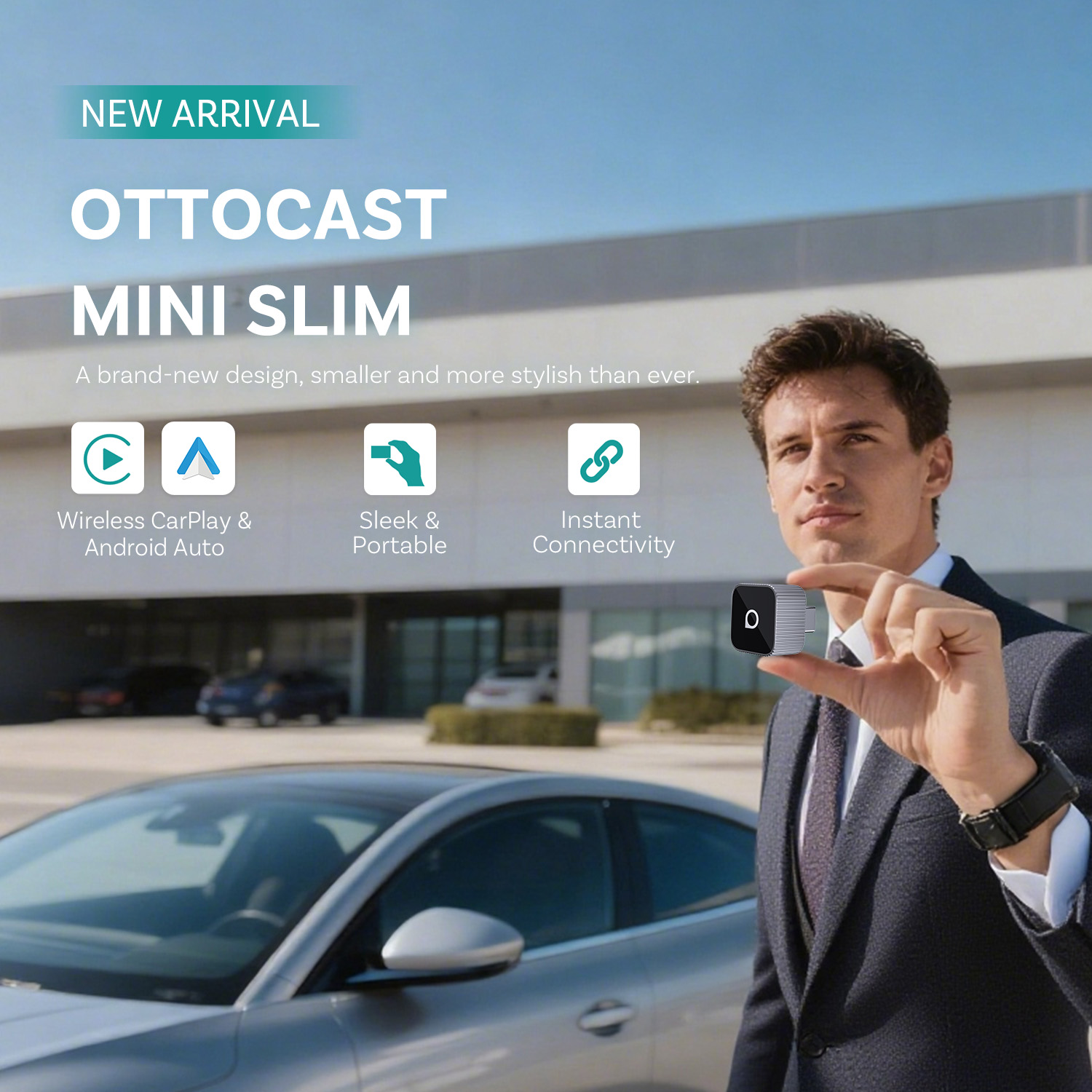 Ottocast Mini Slim ワイヤレスCarPla - Bluetooth Adapter Receiver のレビューと価格