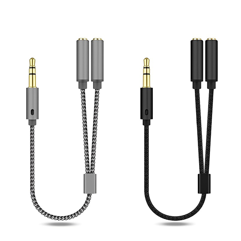 イヤホン用Yジャックオーディオスプリッター、オスからメス2個 - Earphone Splitter Jack のレビューと価格