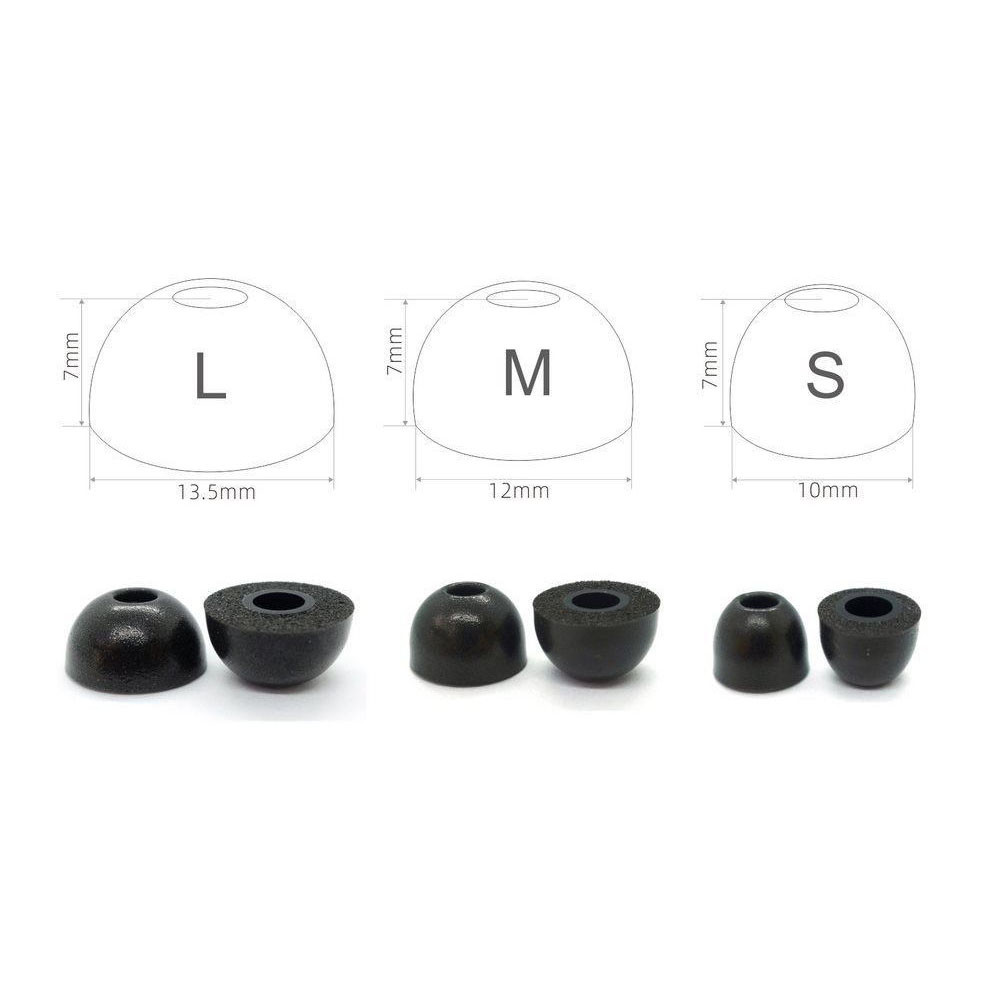 Xiaomiair 2 pro用の2つの交換用イヤホンのヒン - Earphone Foam Tip のレビューと価格