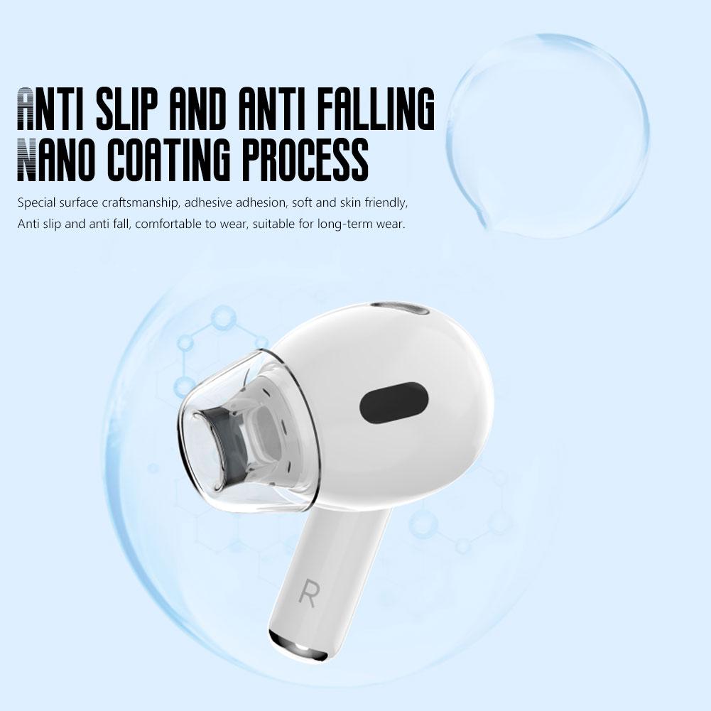 物理ノイズキャンセリングイヤホンカバー Apple AirP - Silicone Ear Tip Replacement のレビューと価格