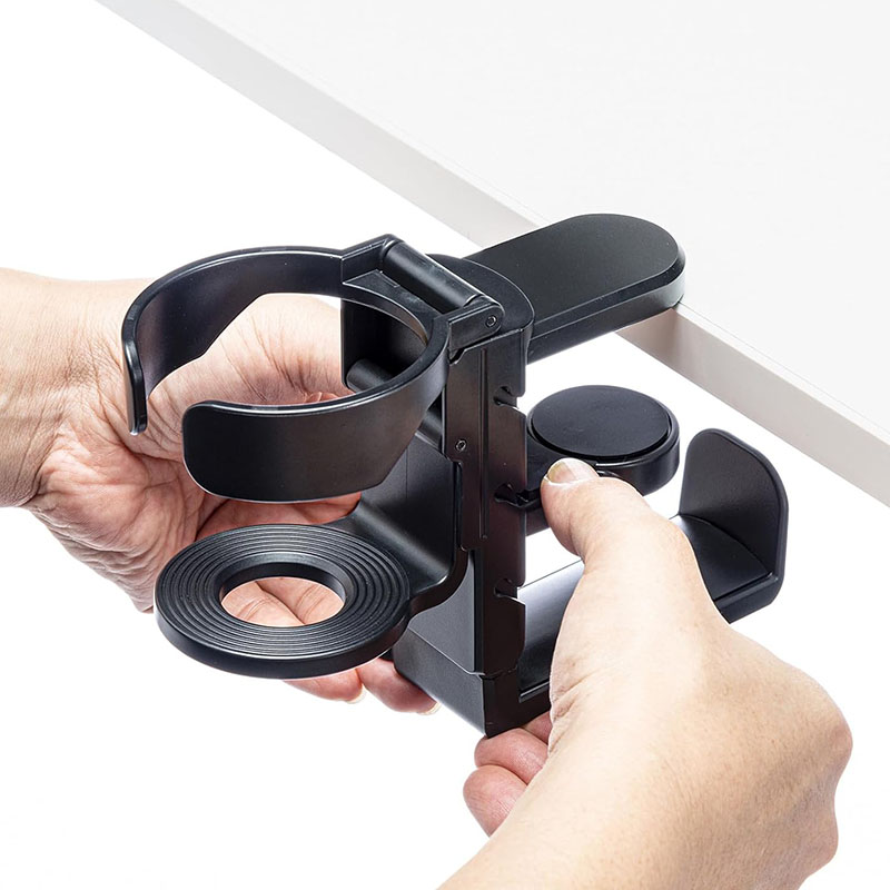 デスクカップホルダー、ヘッドホンハンガーホルダー付き、回転ス - Headphone Stand Desk のレビューと価格
